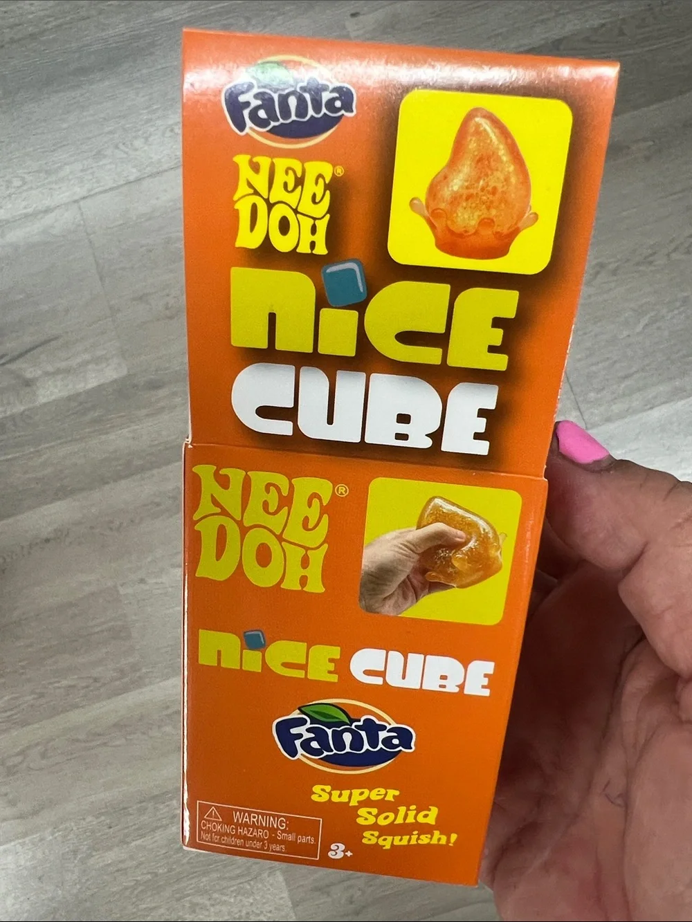 Nee Doh Nice Cube - Orange Super Solid Squish